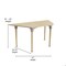 Flash Furniture 20.75 in W, 47 in L, 23 in H, Beechwood, Birch Plywood, Steel, Beech MK-ME088027-GG - alternate 7
